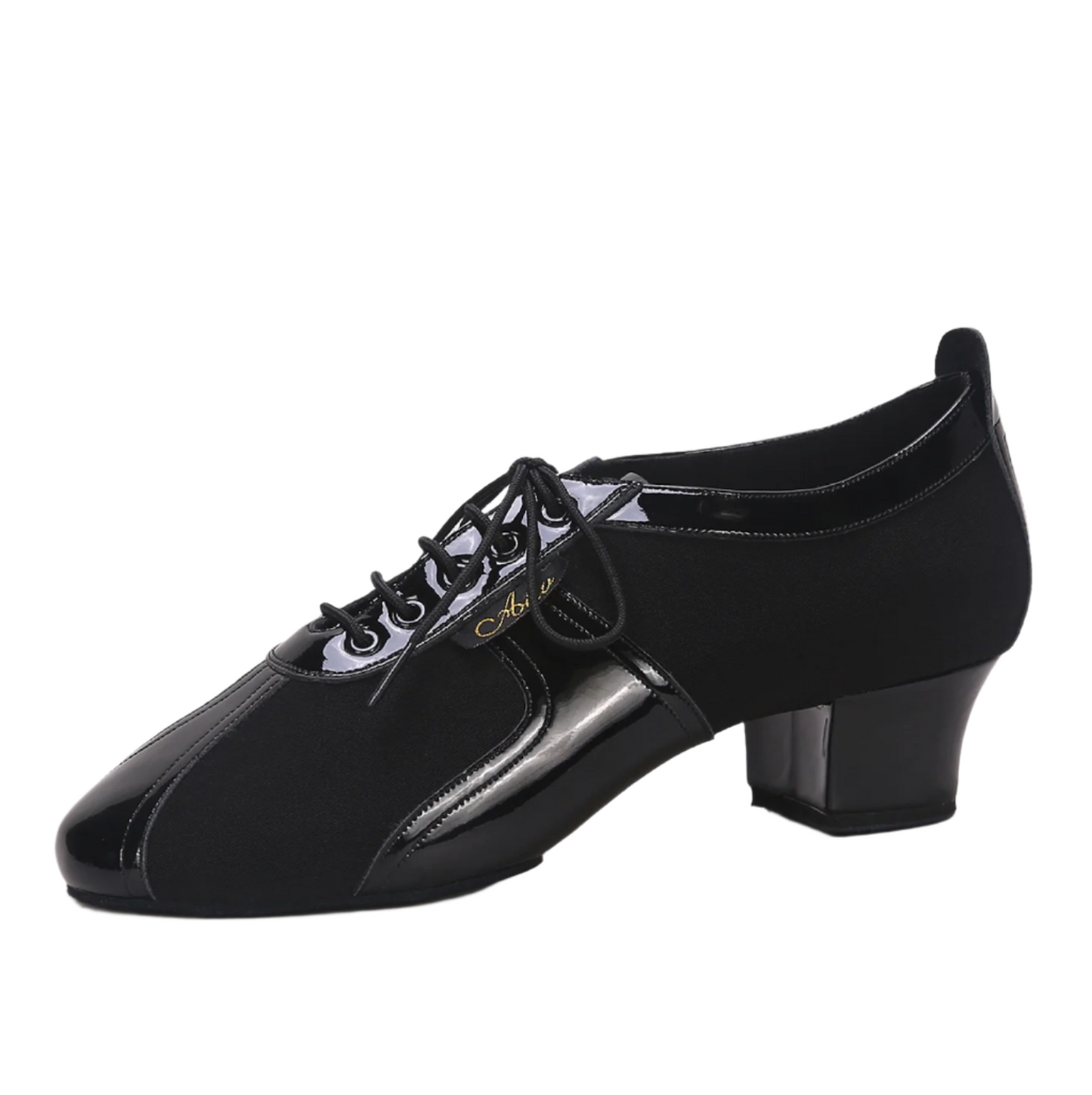 ALW.L011ME Men’s Dance Shoes with Patent Leather and Canvas Design - Mine·Jas