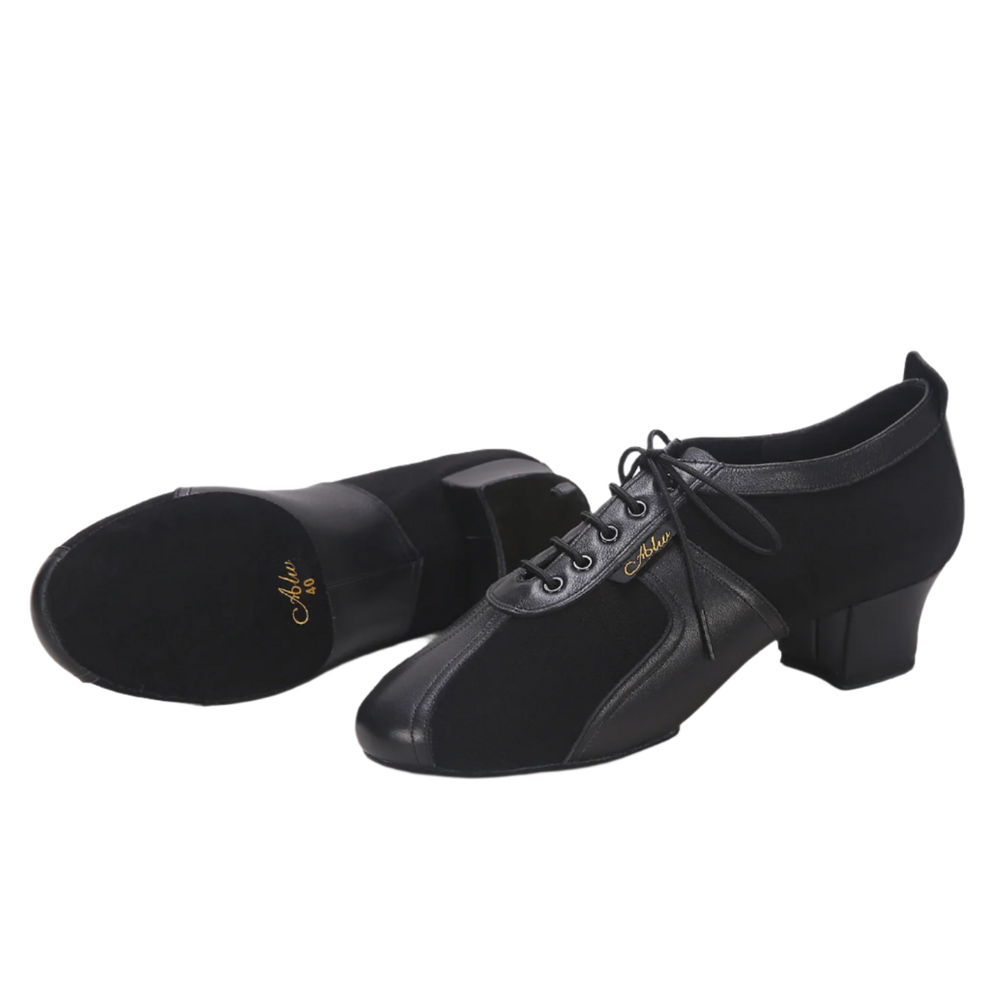 ALW.L012ME Men’s Matte Leather & Suede Latin Dance Shoes