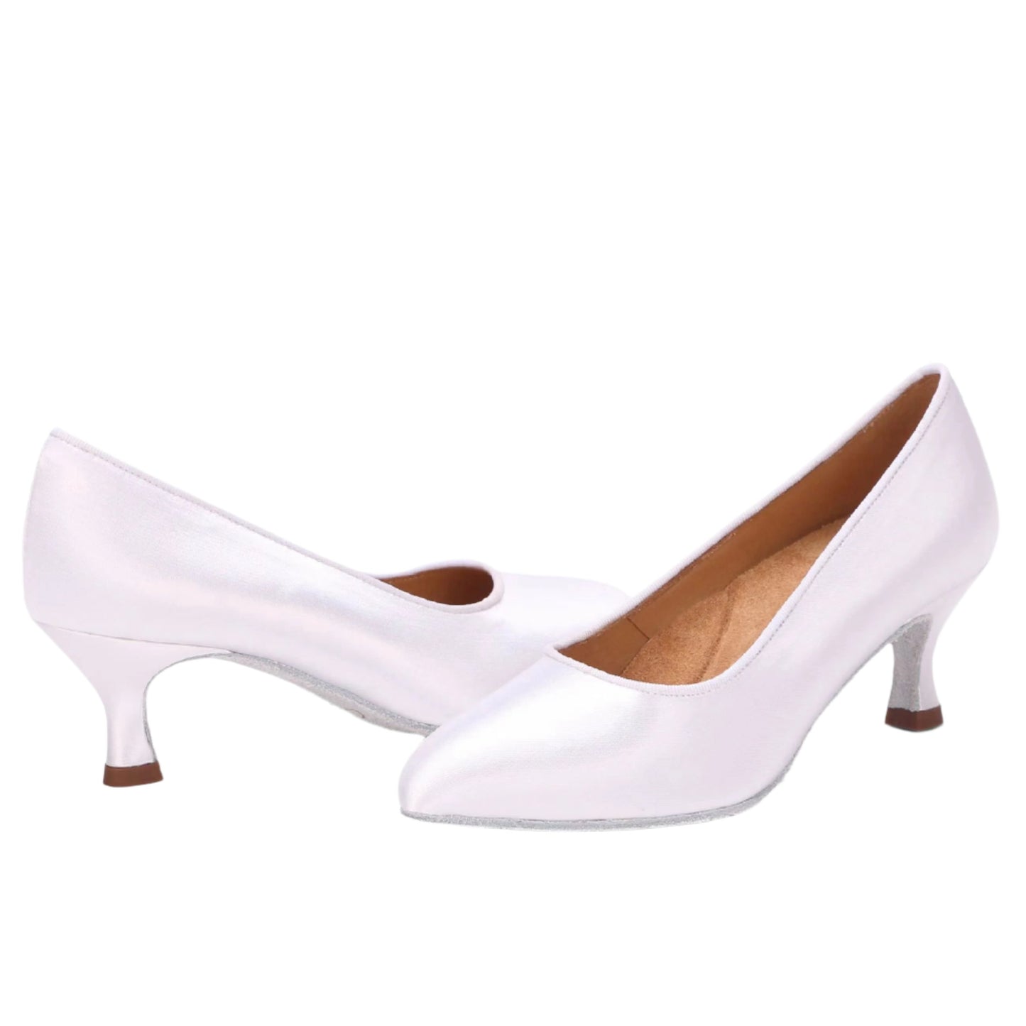 MINEJAS.B004FE LADIES BALLROOM STANDARD DANCE SHOES IN WHITE– Customizable Fit & Style