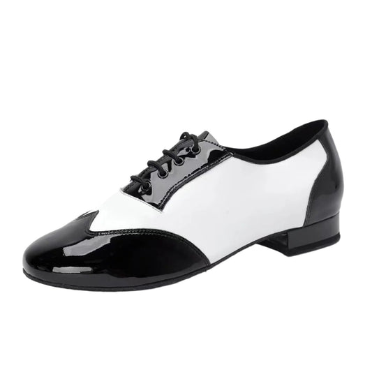 AILIANWU.B005ME MALE MENS BALCK AND WHITE BALLROOM DANCE SHOES