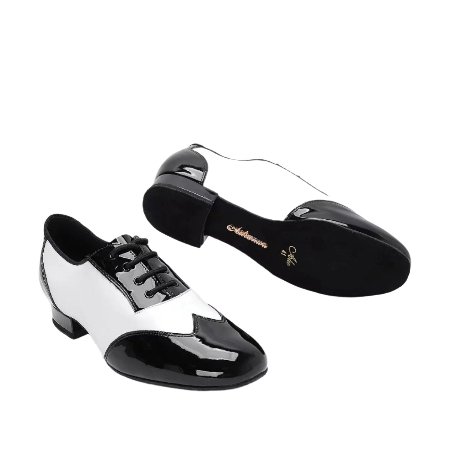 AILIANWU.B005ME MALE MENS BALCK AND WHITE BALLROOM DANCE SHOES