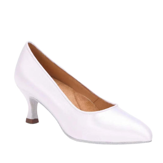 MINEJAS.B004FE LADIES BALLROOM STANDARD DANCE SHOES IN WHITE– Customizable Fit & Style