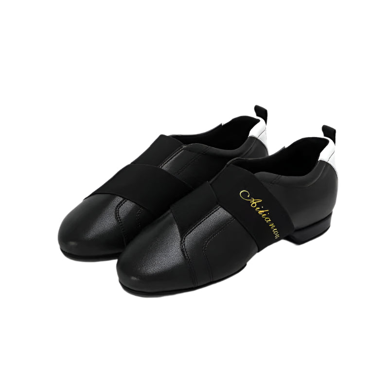 ALW.L008FC Women’s Flat Slip-On Latin Dance Shoes with Elastic Straps