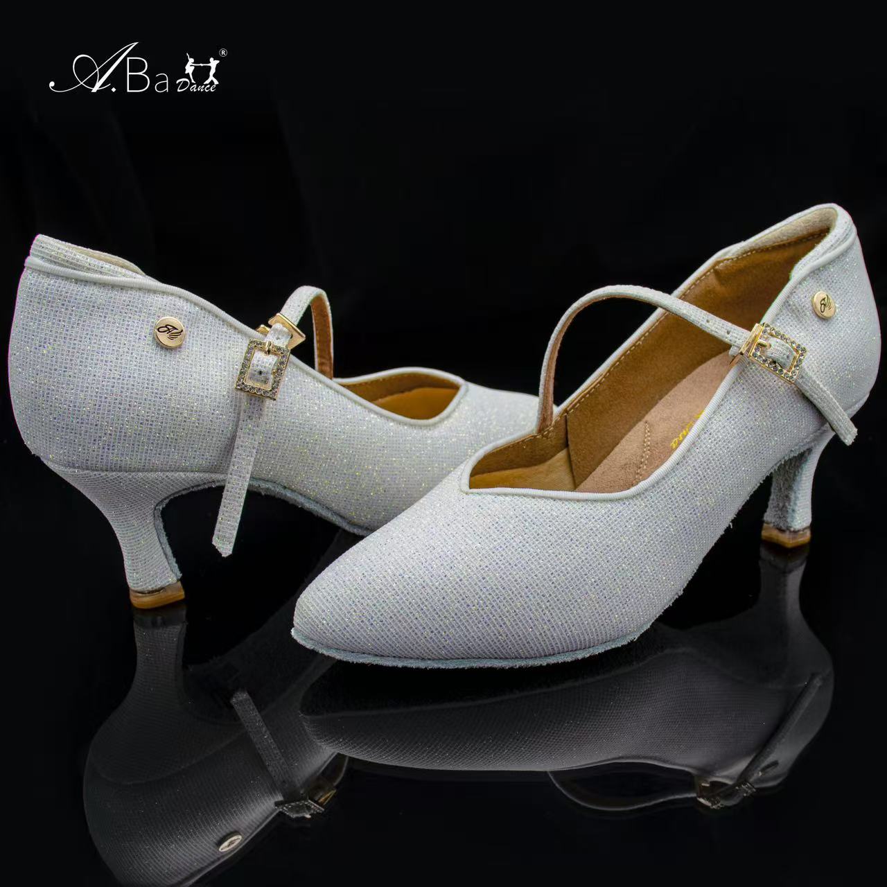 ABA DANCE.A8015 Silver Glitter Princess Style - Shiny & Elegant Royal Look