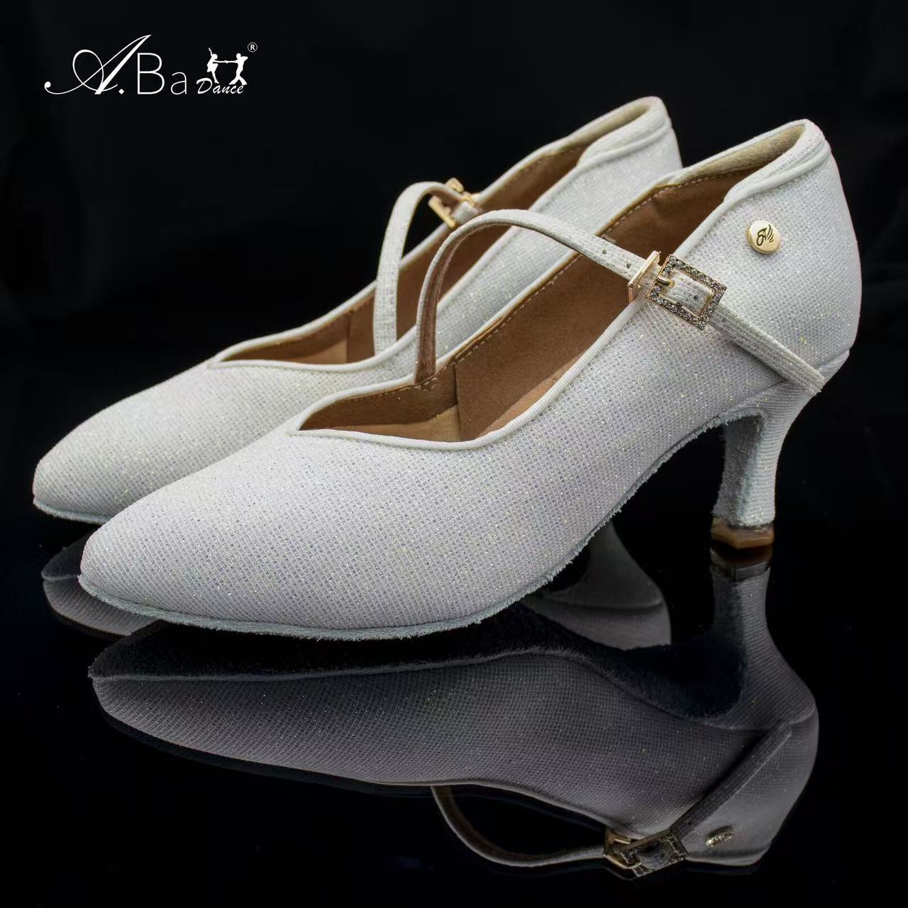 ABA DANCE.A8015 Silver Glitter Princess Style - Shiny & Elegant Royal Look