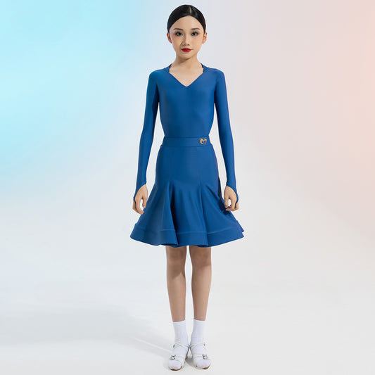 MLX Gold 8856 Competition Children's New Latin Dance Competition Clothing Children's Dance Examination Standard