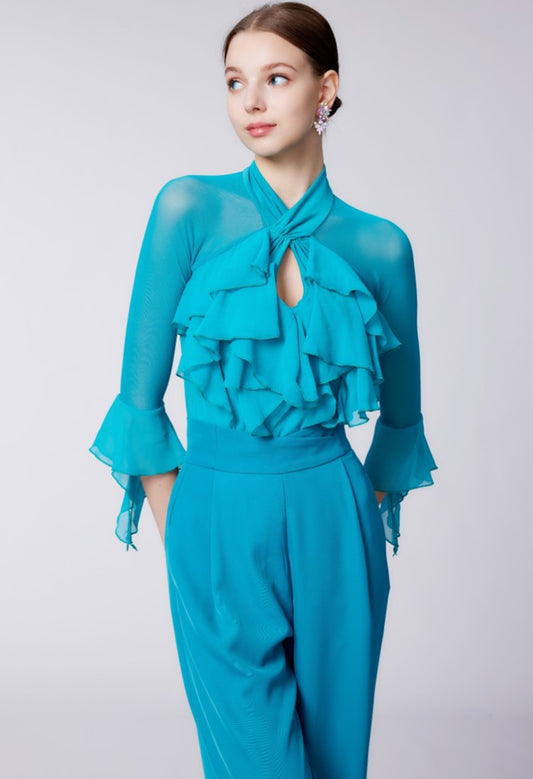 WD.Y487 New Women's Ballroom dance Top