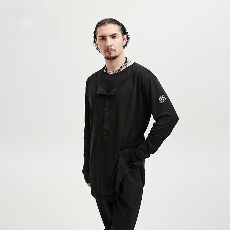 BOBO Boys Latin Dance Suit T-Shirt Men's Ballroom Dance Professional Training Latin Practice Suit Dance Top