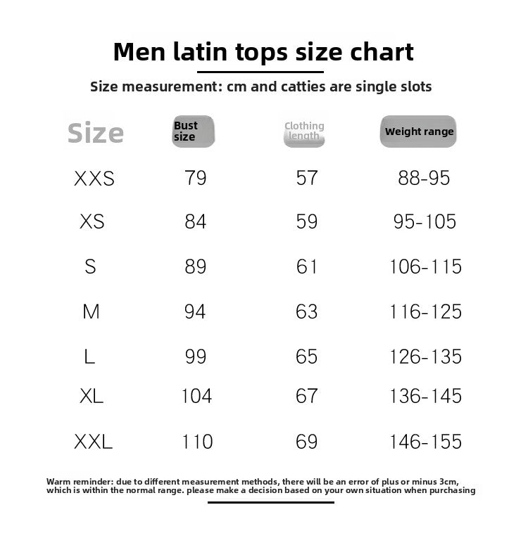 TID A013 Latin dance clothes men's new contrasting color V-neck top comfortable base practice clothes national standard dance clothes