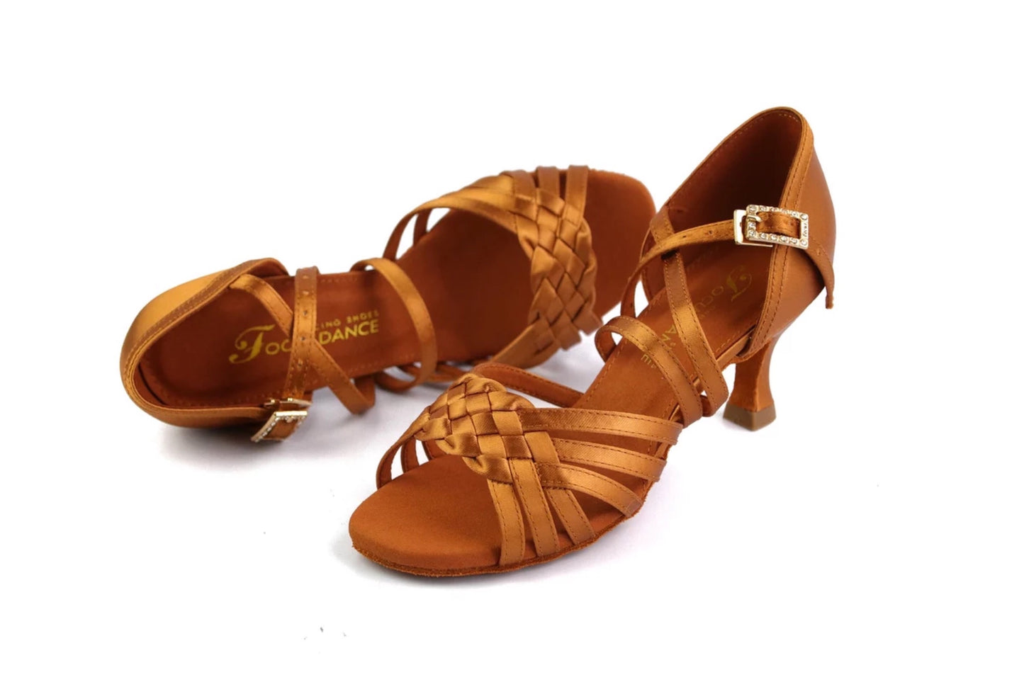 FocusDance Shoes.L009FE Women latin dance shoes with satin fabric