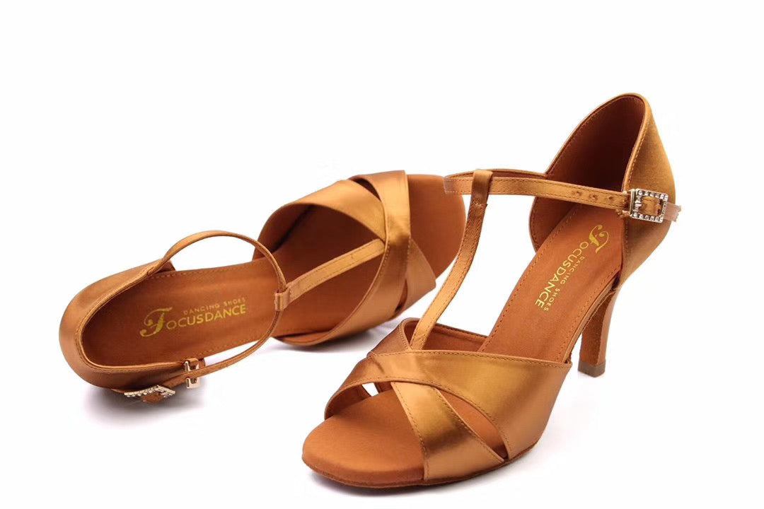 FocusDance.L005FE Focus danceshoes women satin material