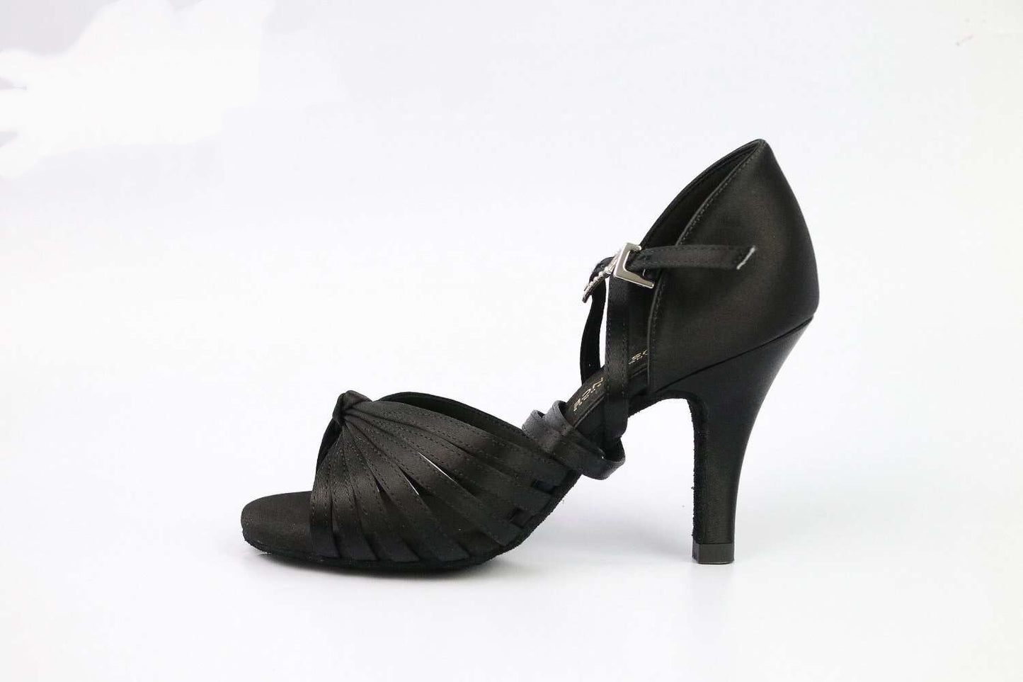 Focus Dance.L004FE black satin women latin shoes