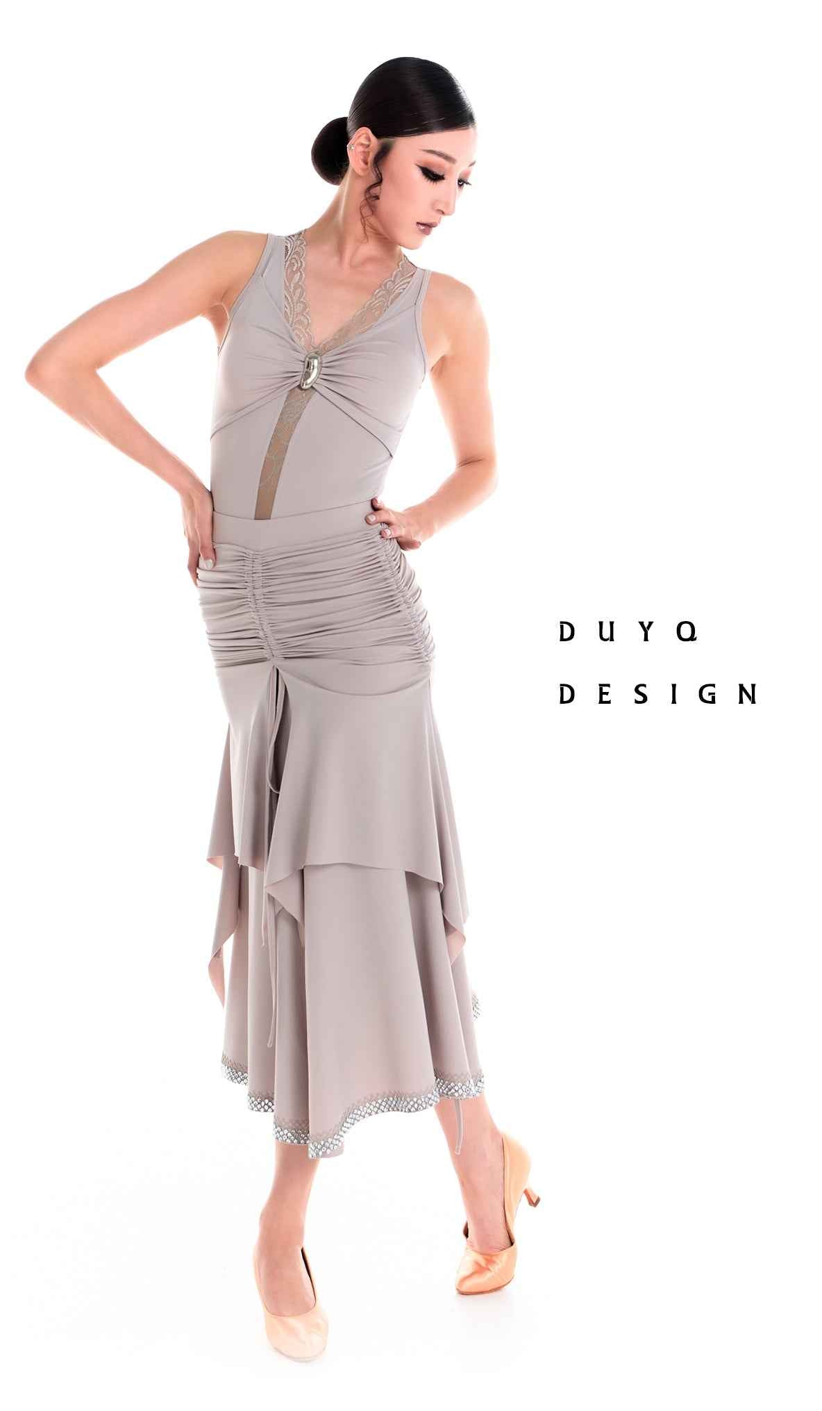 DUYQ 002 Original Ruffle Edge Modern Dance Skirt for Women