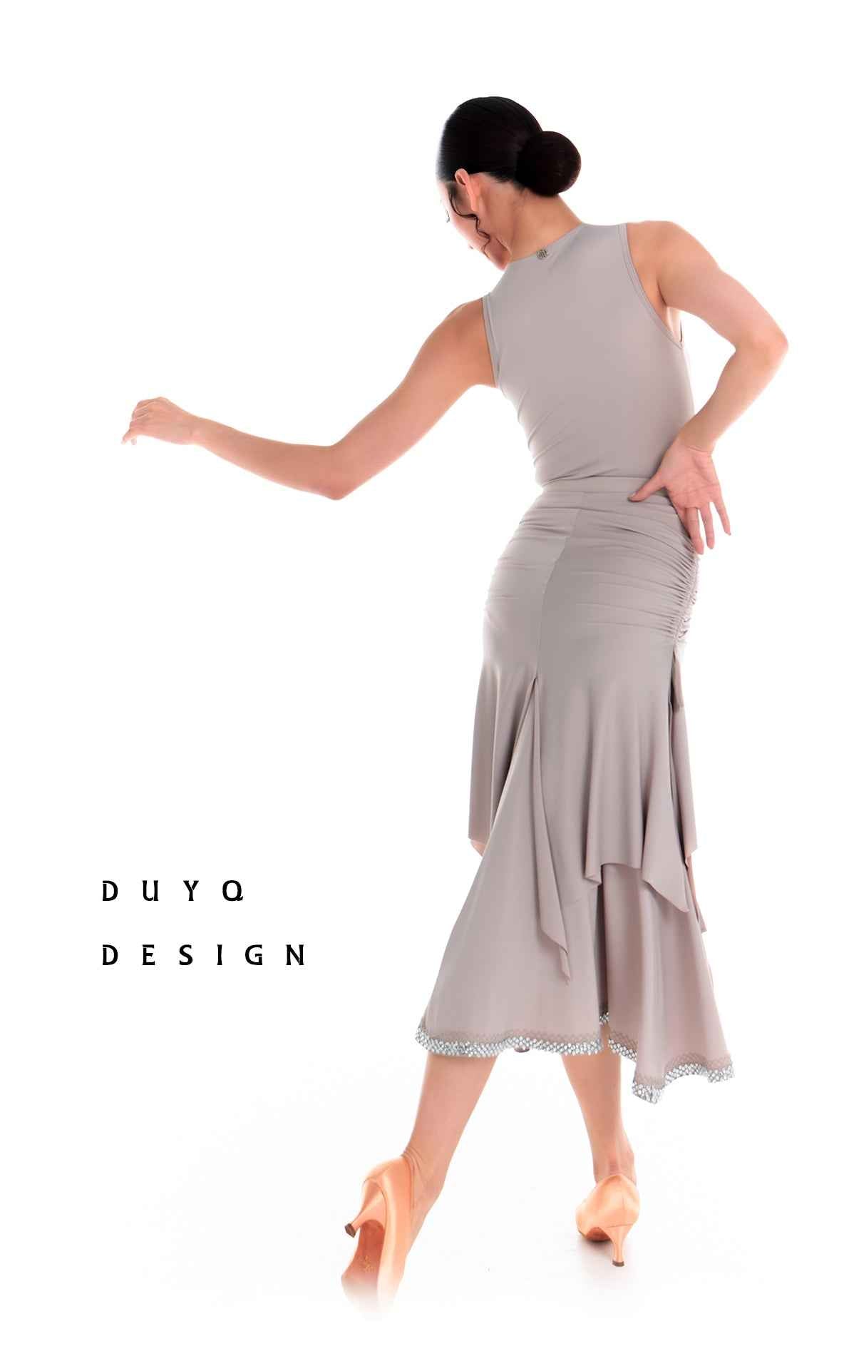 DUYQ 002 Original Ruffle Edge Modern Dance Skirt for Women