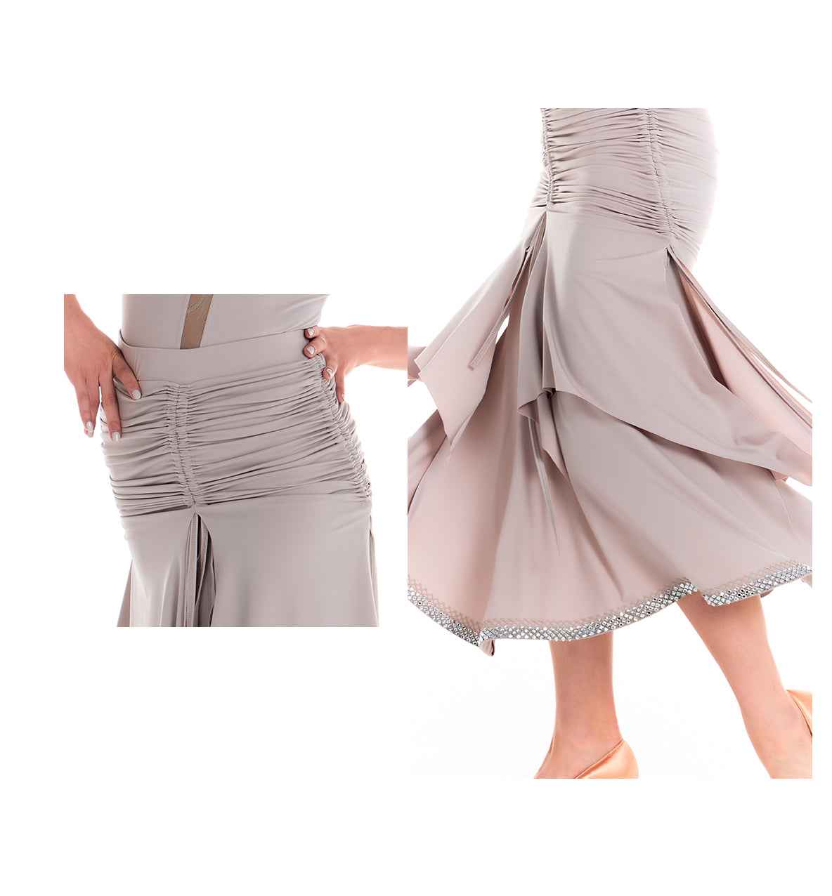 DUYQ 002 Original Ruffle Edge Modern Dance Skirt for Women