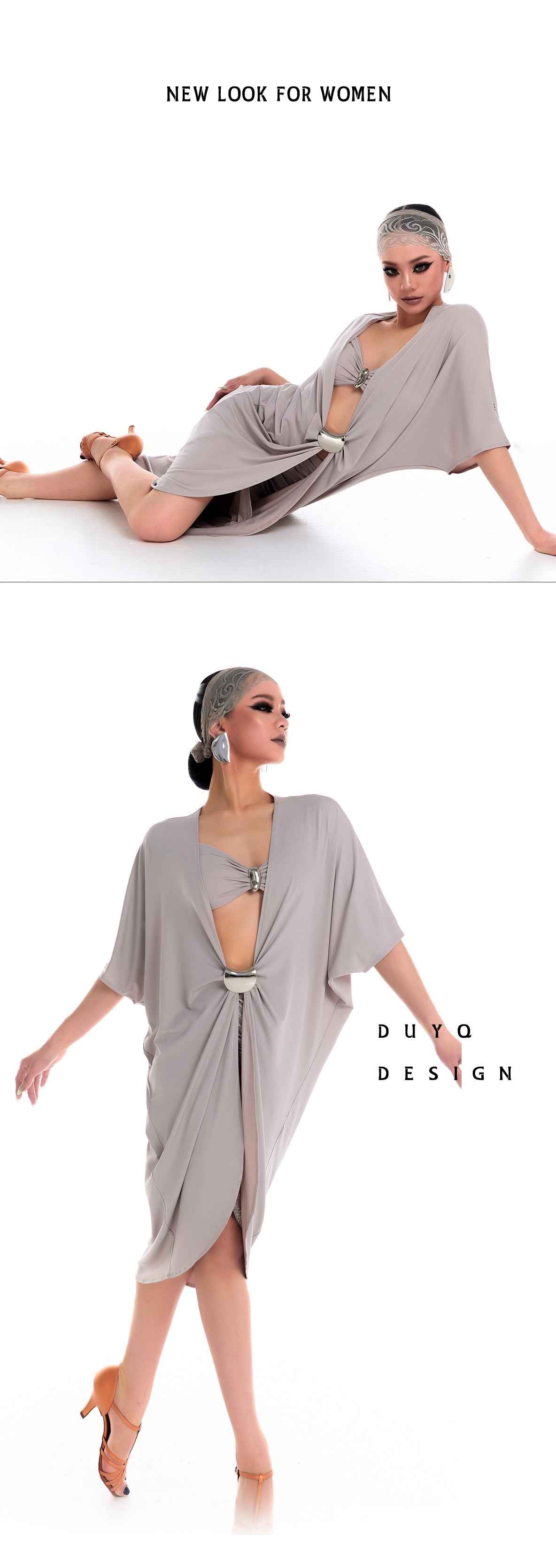DUYQ 009 Teacher Style Loose Top for Latin Dance