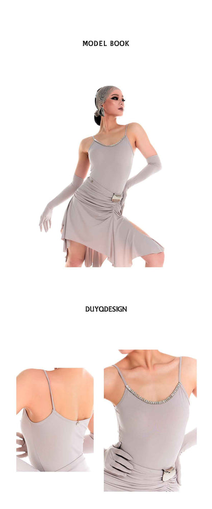 DUYQ 010 Minimalist Camisole Top for Latin Dance