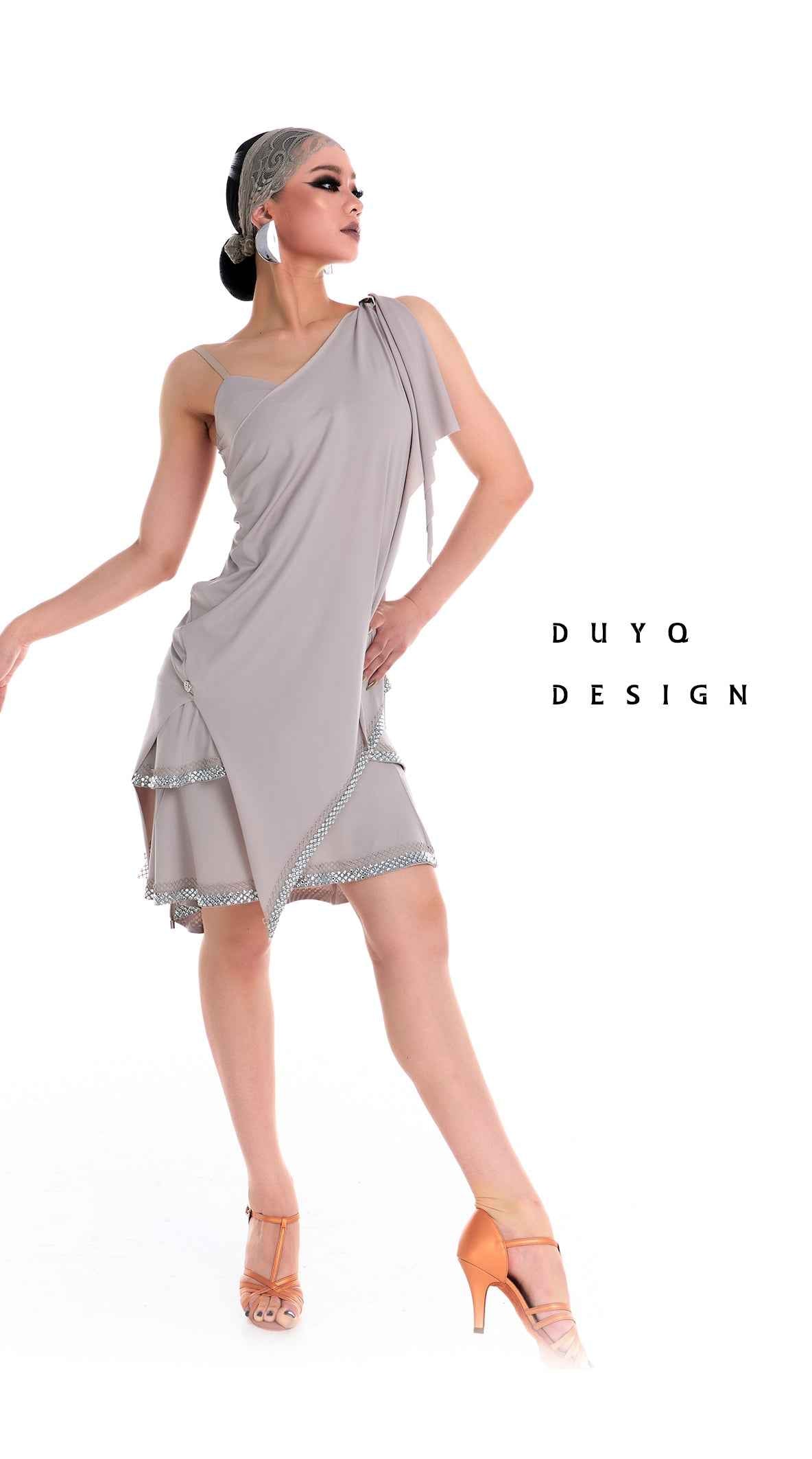 DUYQ 015 Classic Loose Top for Latin Dance Practice