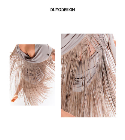 DUYQ 015 Original Tassel Design Dance Top