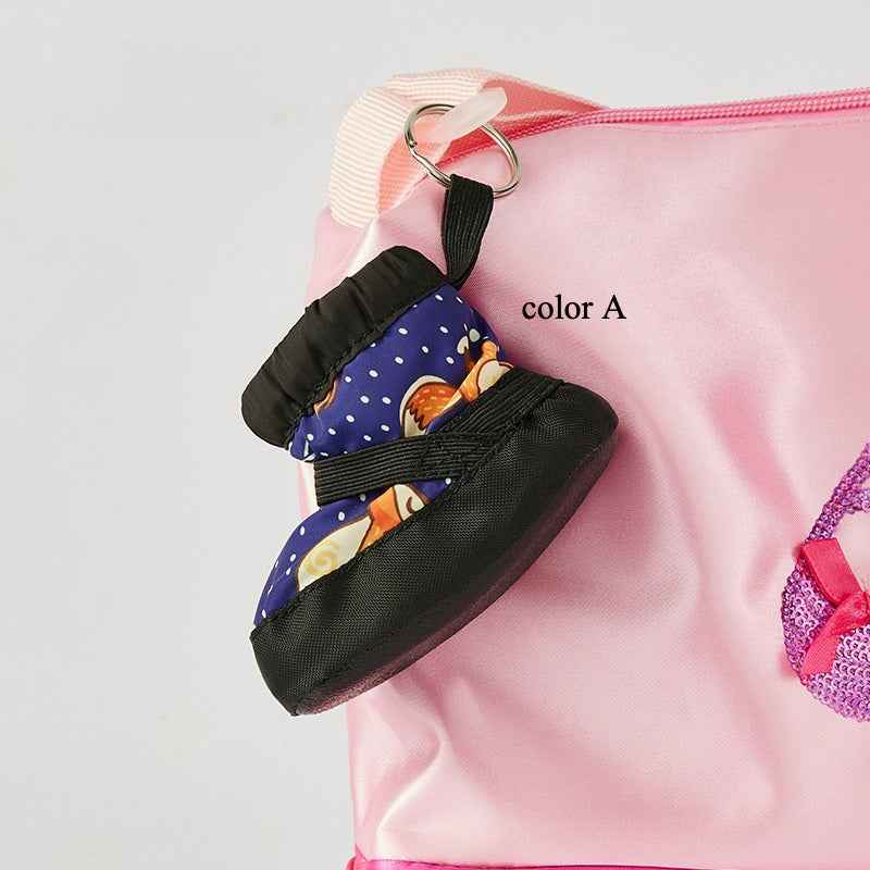 Mini Warm Boots Keychain Cute Winter Shoes Bag Charm