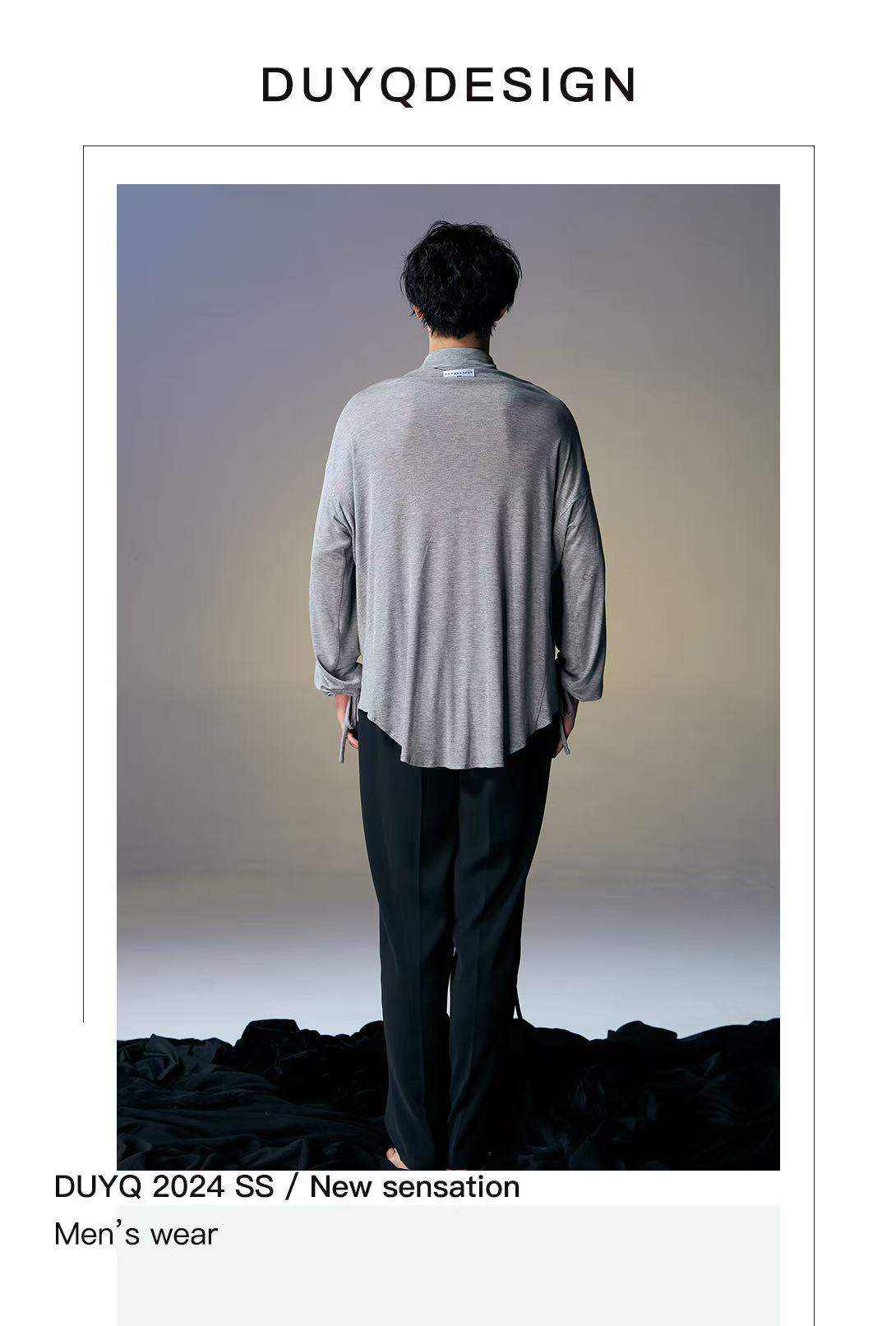 DUYQ.New Men-018 Classic Retro Loose Shirt - Men's Standard Latin Dance Practice Wear
