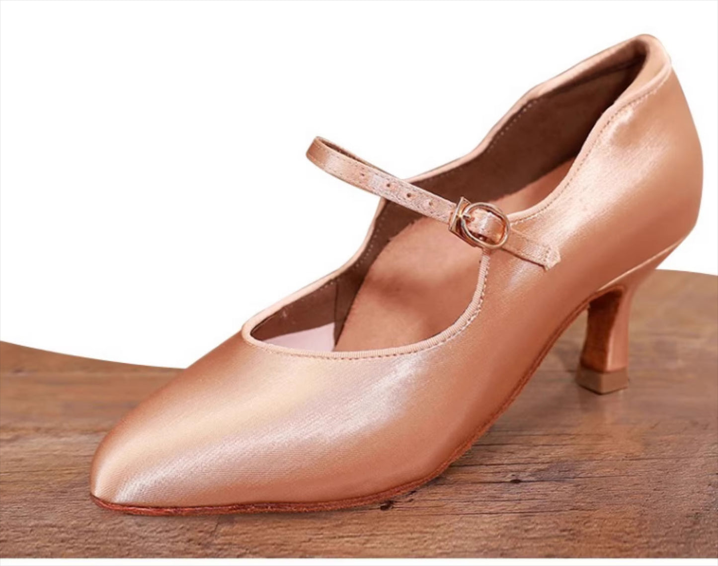 DRH-201 women national ballroom dance soft-soled practice shoes ballroom dance shoes silk fabric - Mine·Jas