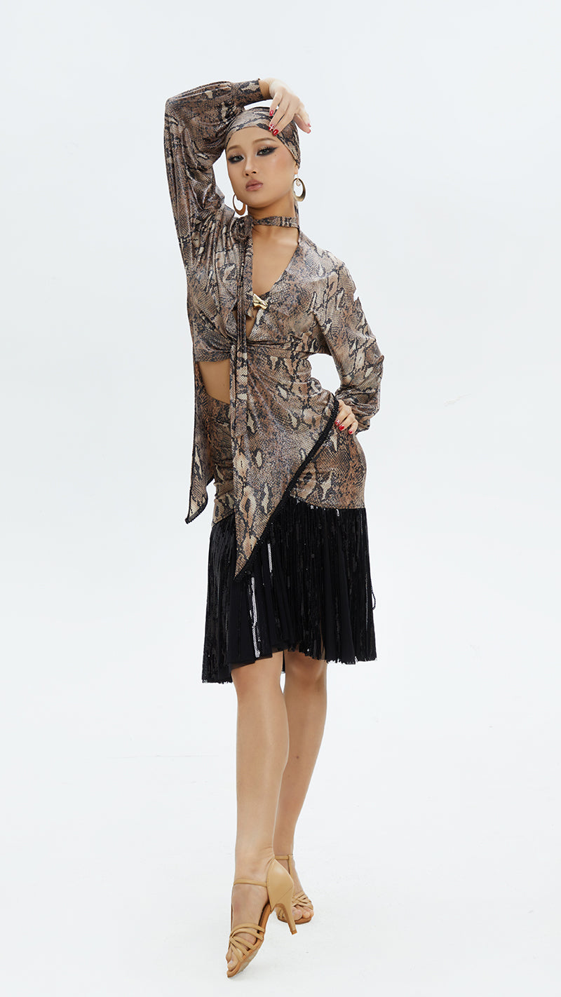 DUYQ.Serpent Whisper Series 13 – Women’s Latin Practice Dress