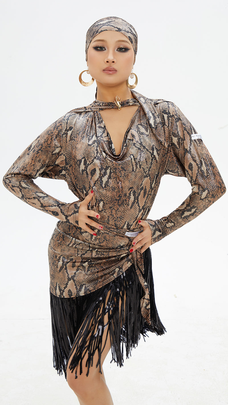 DUYQ.Serpent Whisper Series 11 – Women’s Latin Practice Dress