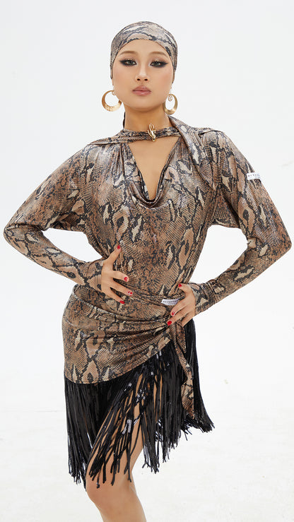 DUYQ.Serpent Whisper Series 11 – Women’s Latin Practice Dress