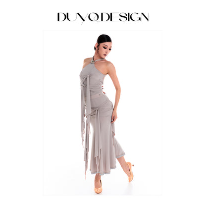 DUYQ 014 Tie Strap Design Modern Dance Skirt