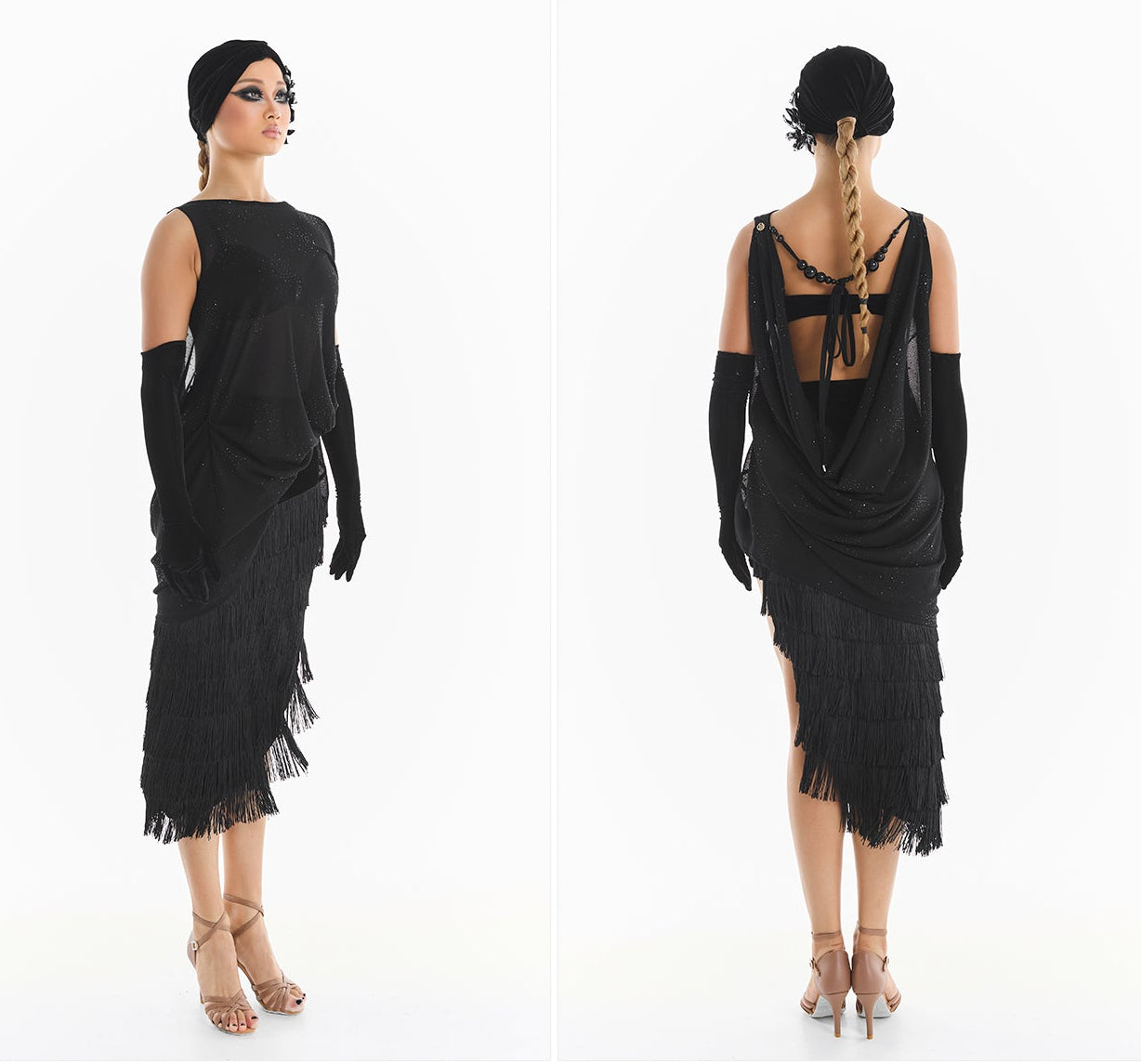 DUYQ [Midnight Star] 017 Latin Loose Mesh Cover-Up – Professional Latin Dancewear