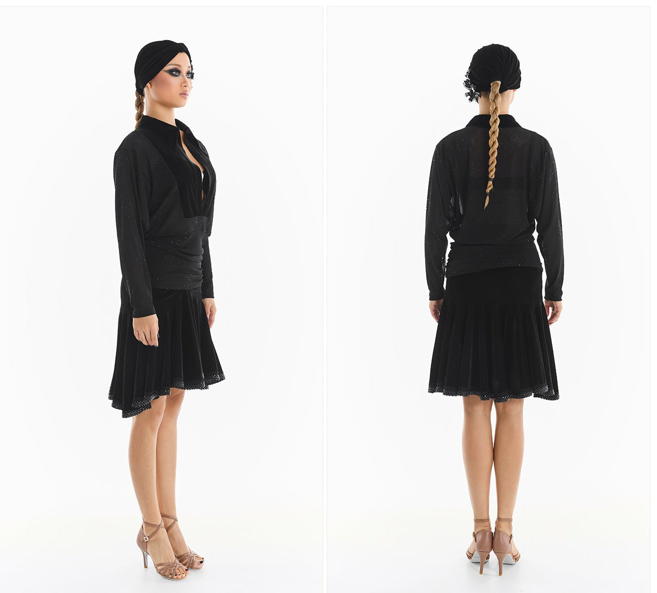 DUYQ [Midnight Star] 001 Latin Loose Fit Top – Professional Latin Practice Wear