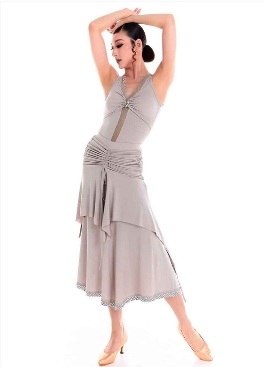 DUYQ 002 Original Ruffle Edge Modern Dance Skirt for Women