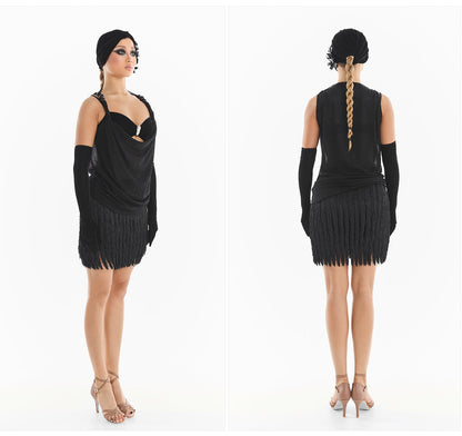 DUYQ [Midnight Star] 013 Latin Loose Cowl Neck Top – Professional Latin Practice Wear