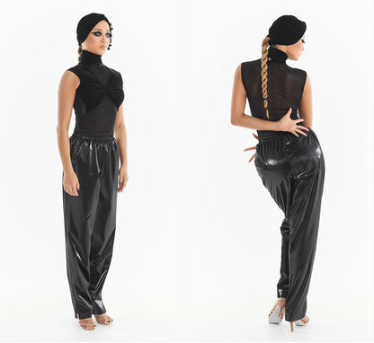 DUYQ [Midnight Star] 009 Latin Bow Detail Bodysuit – Professional Latin Practice Wear