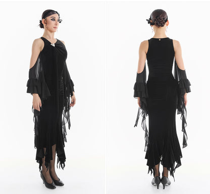 DUYQ [Midnight Star] 015 Ballroom Original Design Bodysuit – Ballroom Practice & Performance Wear