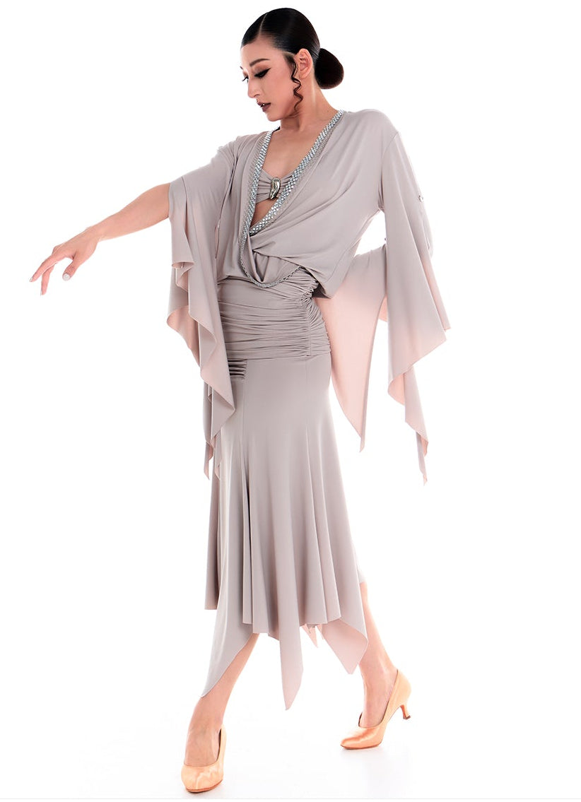 DUYQ 010 V-Neck Tie Strap One Size Dance Top