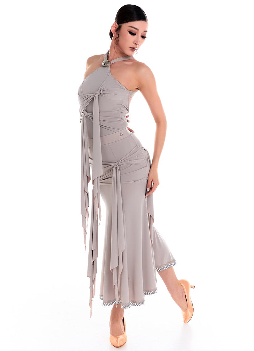 DUYQ 013 Halter Tie Strap Design Dance Top