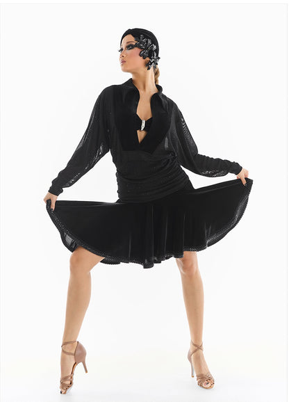 DUYQ [Midnight Star] 001 Latin Loose Fit Top – Professional Latin Practice Wear