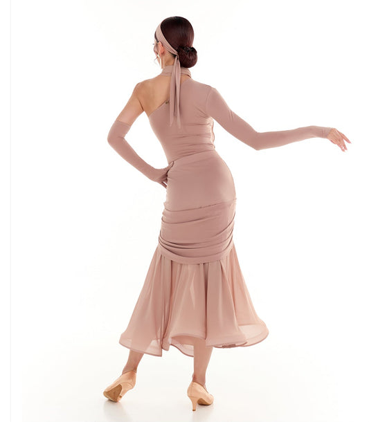 DUYQ Twin Blossom Ballroom 002 Mermaid Hem Skirt with Boning – Women’s Practice Wear