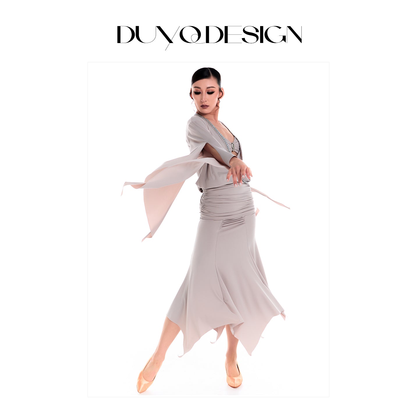 DUYQ 010 V-Neck Tie Strap One Size Dance Top