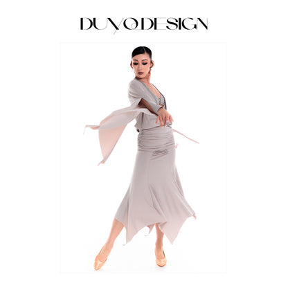 DUYQ 010 V-Neck Tie Strap One Size Dance Top