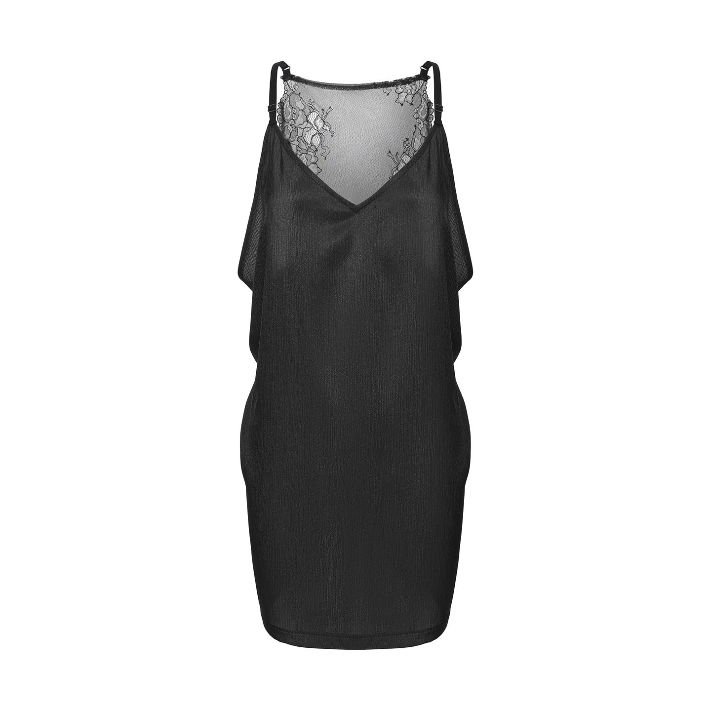 DUYQ [Midnight Star] 003 Latin Classic Black Camisole Dress – Professional Latin Practice Wear