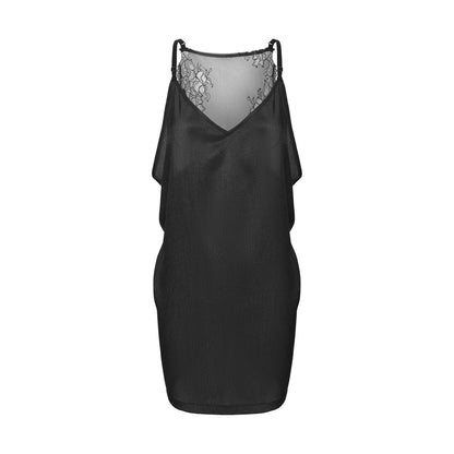 DUYQ [Midnight Star] 003 Latin Classic Black Camisole Dress – Professional Latin Practice Wear
