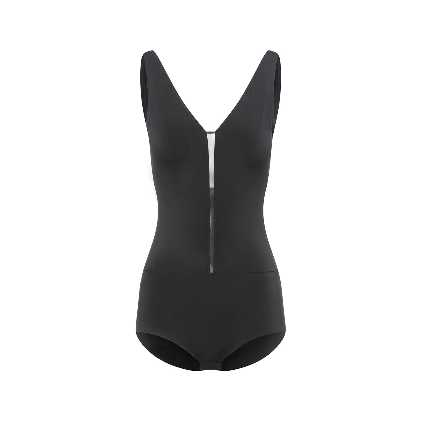 DUYQ [Polina-2] 001 Basic Style Black Leotard, National Standard Women's Latin Dance Practice & Performance Costume
