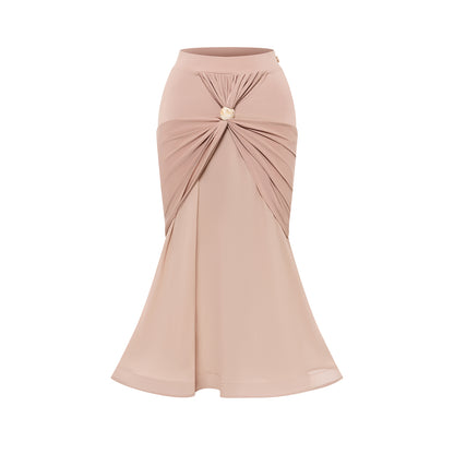 DUYQ Twin Blossom Ballroom 002 Mermaid Hem Skirt with Boning – Women’s Practice Wear