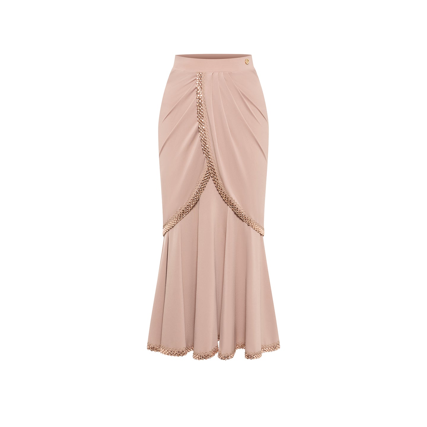 DUYQ Twin Blossom Ballroom 015 Original Ruched Maxi Dress – Women’s Practice & Performance Wear