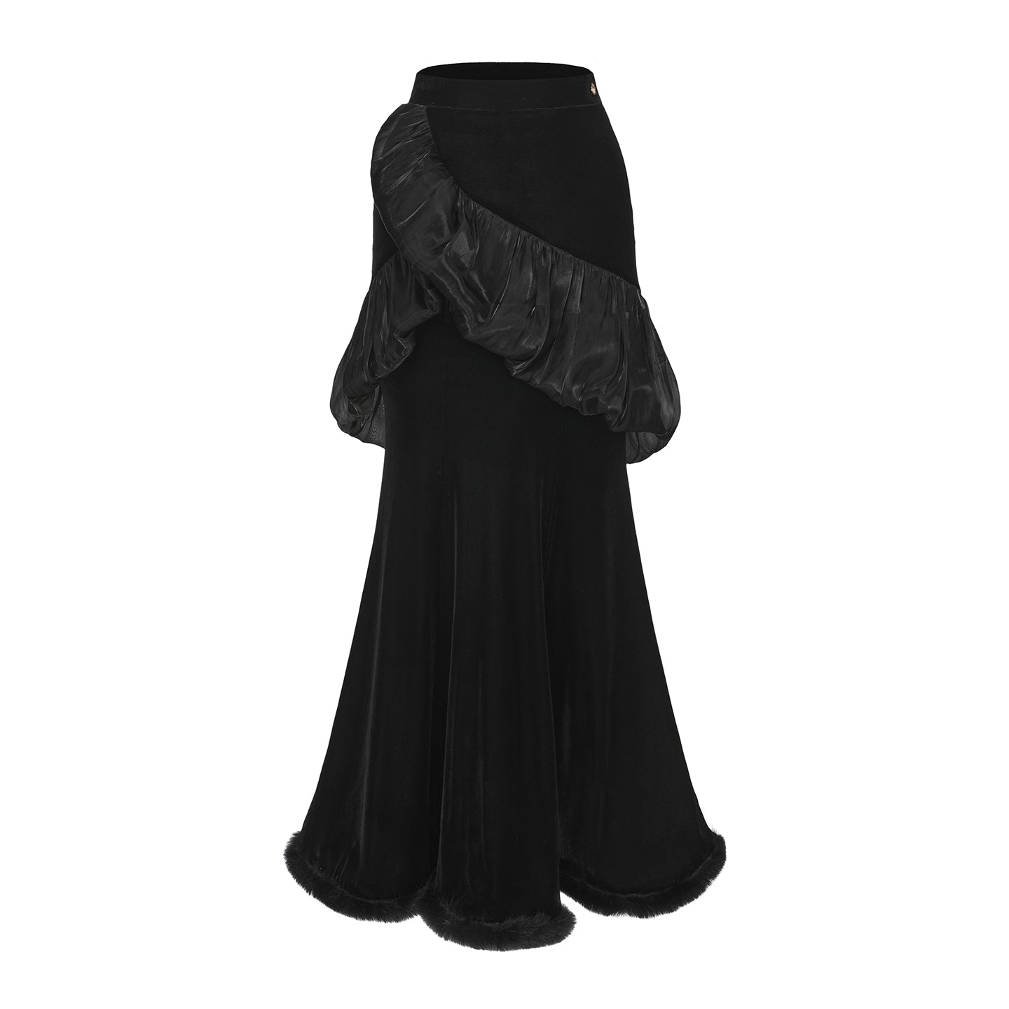 DUYQ [Midnight Star] 004 Ballroom Retro Court Style Skirt – Professional Ballroom Practice Wear - Mine·Jas