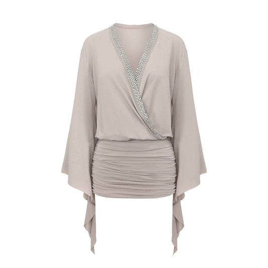 DUYQ 010 V-Neck Tie Strap One Size Dance Top