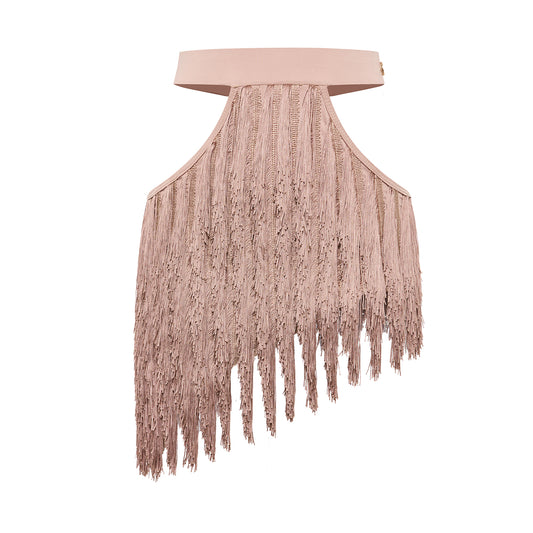 DUYQ “Twin Flowers Latin” 013 Asymmetric Cutout Fringe Skirt – Latin Practice, Performance & Teamwear